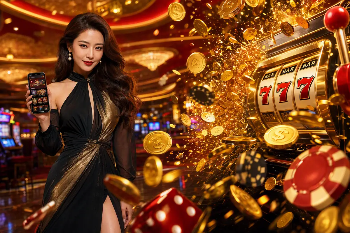 spinsini Casino antara muka permainan slot pada telefon bimbit